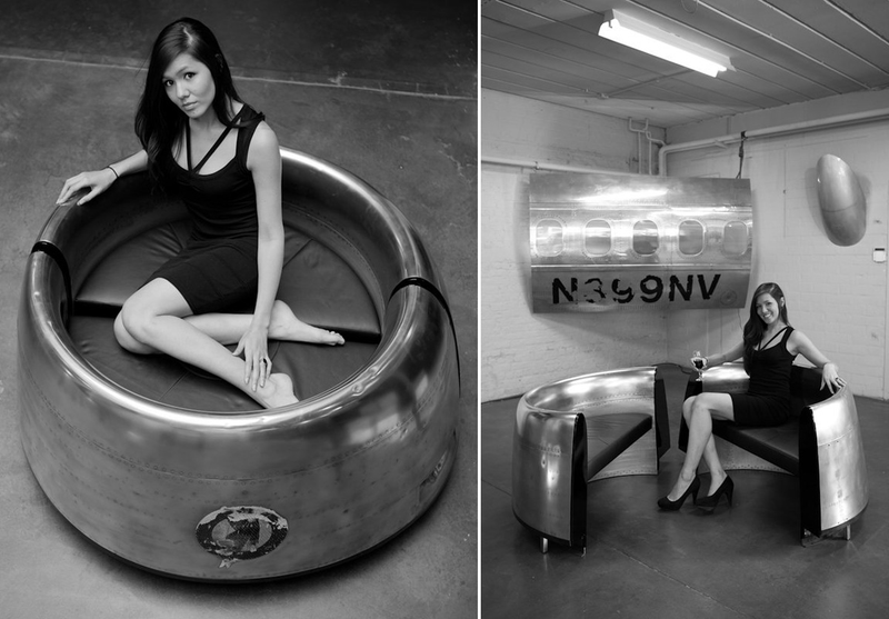 Illustration for article titled 13 Designs That Bring Reclaimed Airplane Parts Into Your Home